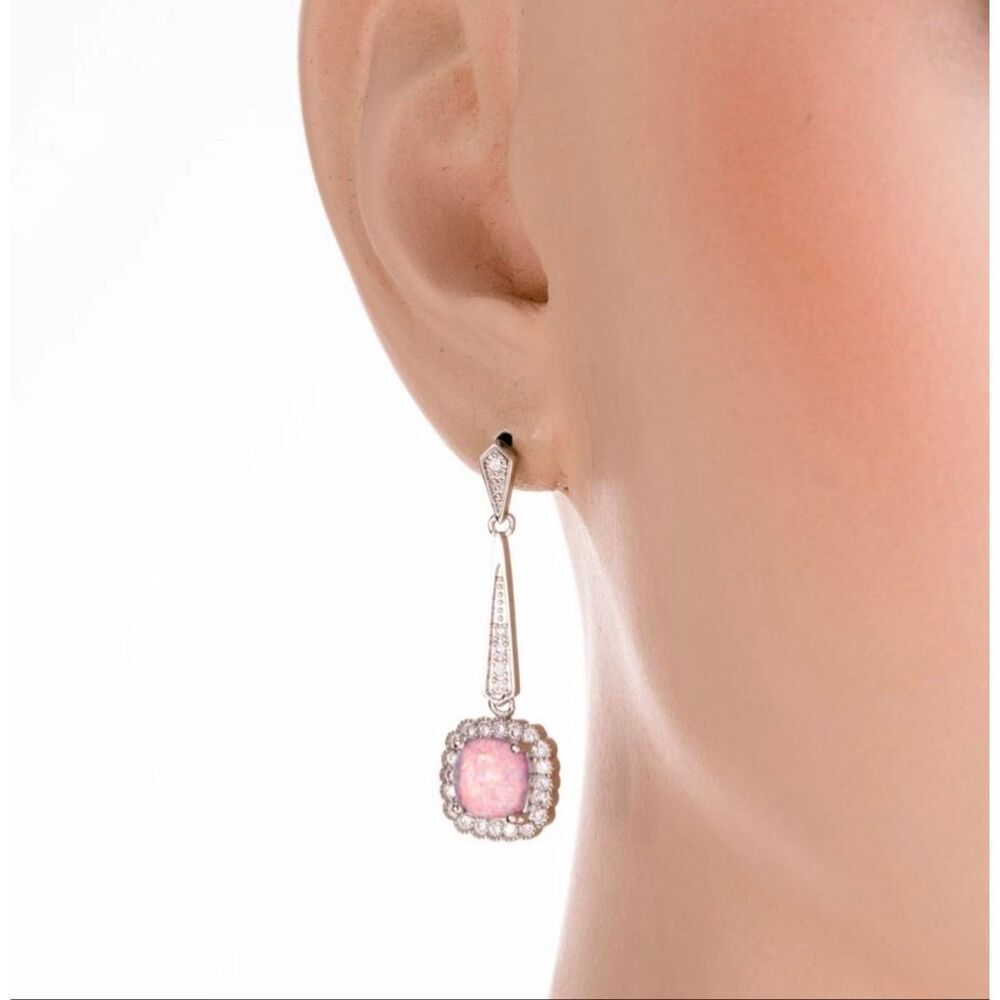 Lavender Opal Drop Earrings